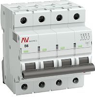 Выключатель автоматический EKF Averes AV-6 4п 6А B 6кА картинка